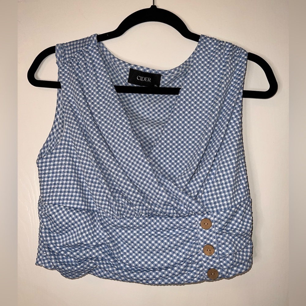 Checkered Crop Top